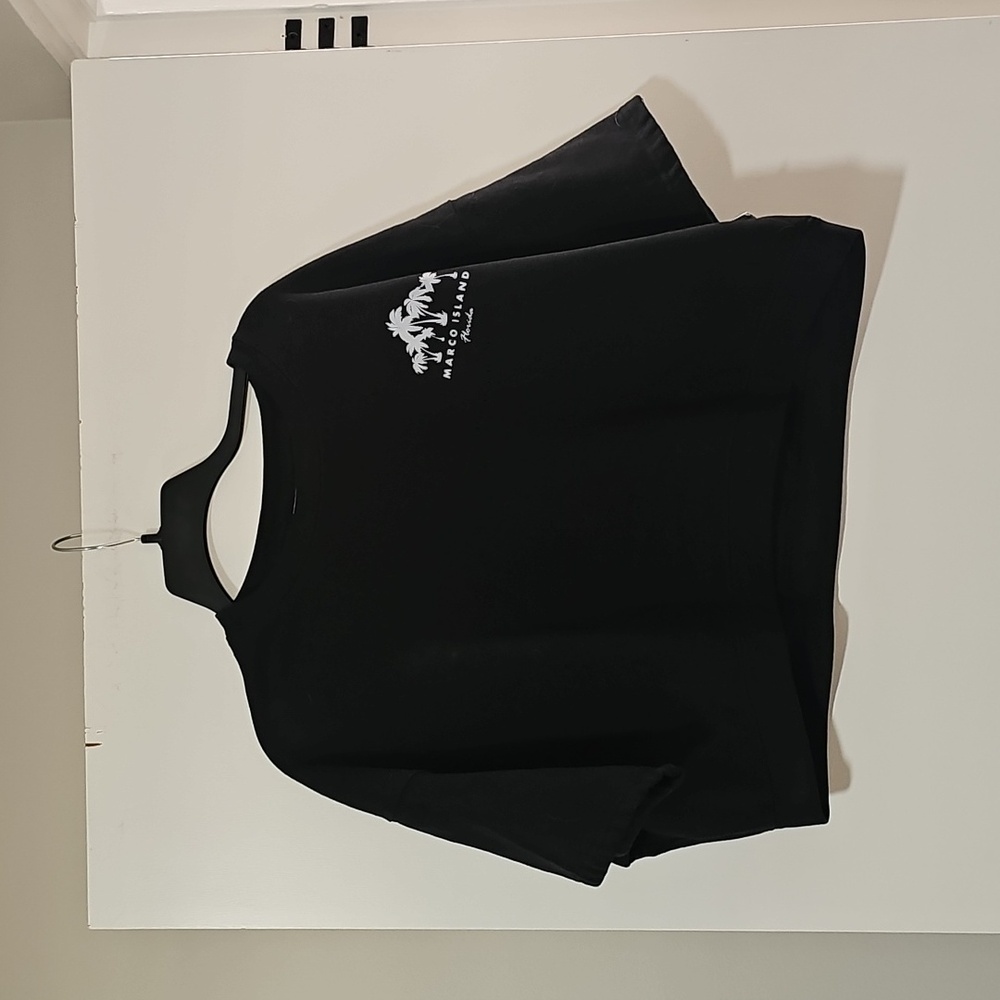 Black Marco Island Cropped T-Shirt
